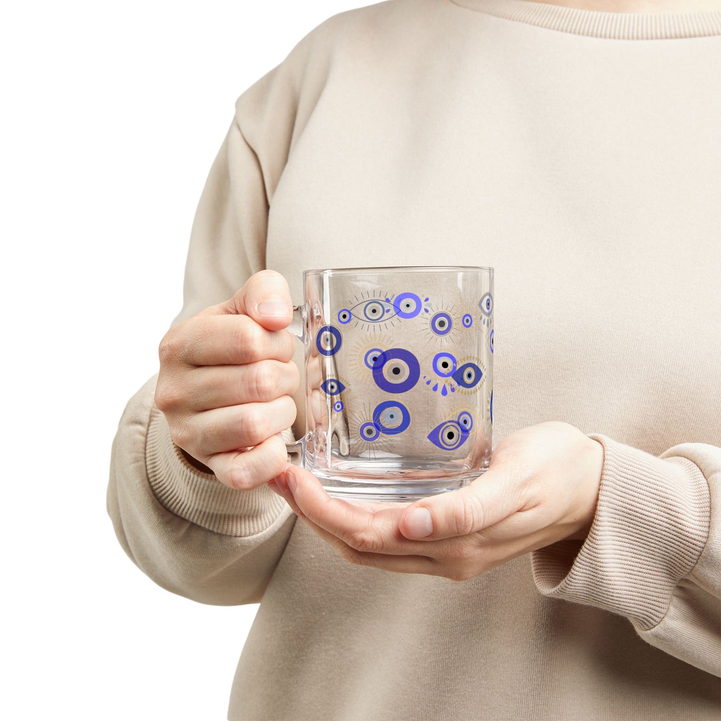 Evil Eye Glass Mug