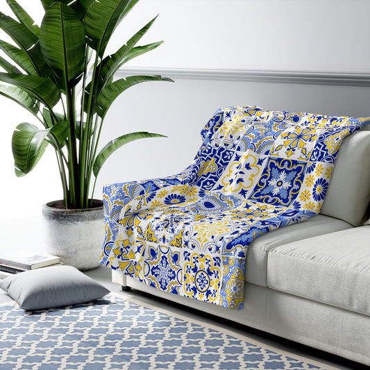 Mosaic Dream Sherpa Blanket