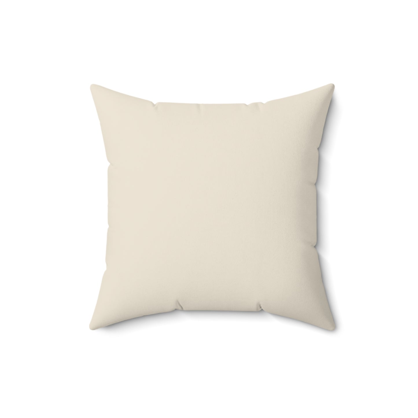 Beige pillow on a white background