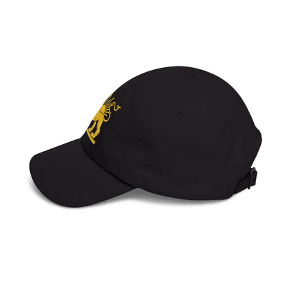 Black cap on a white background