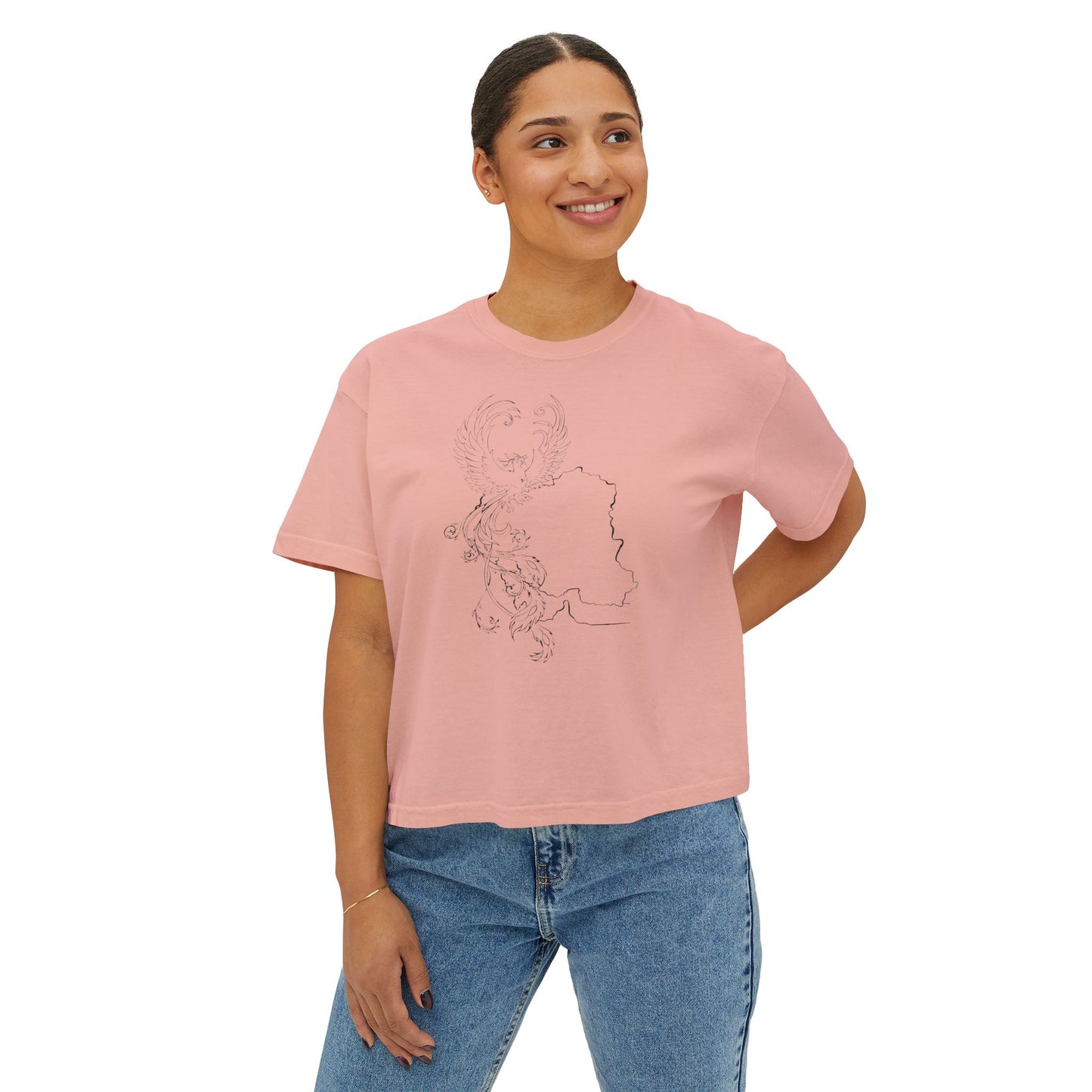 Simorgh and Iran Women's Boxy T-shirt