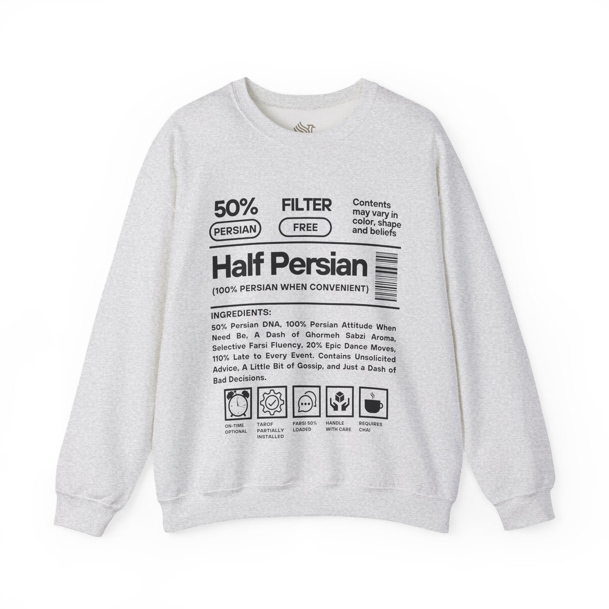 50% Persian Heritage Unisex Sweatshirt (Tehran Version)
