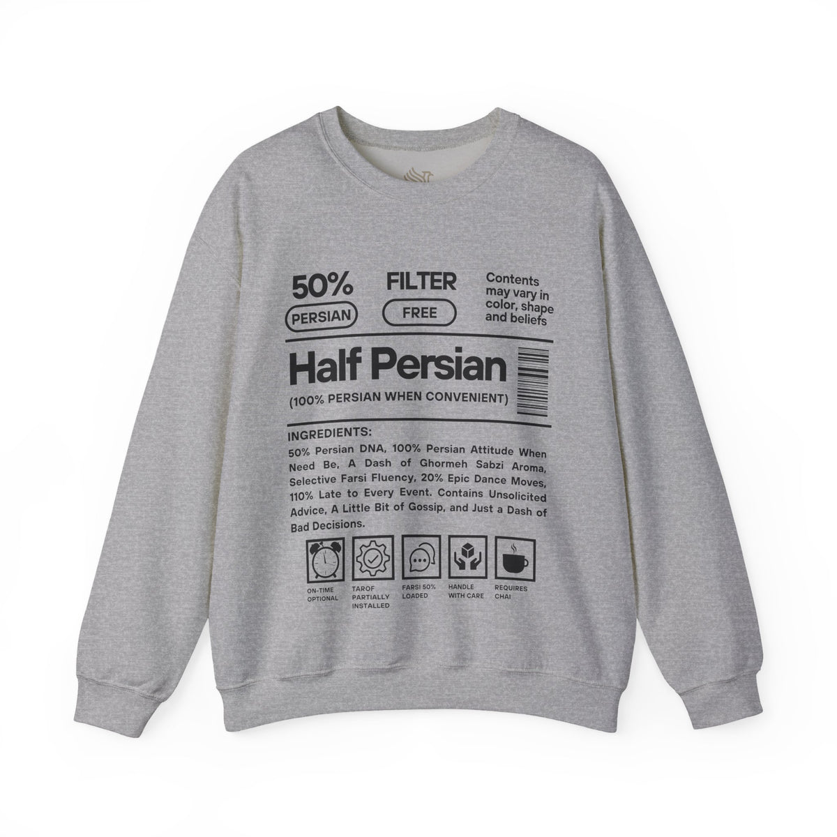 50% Persian Heritage Unisex Sweatshirt (Tehran Version)
