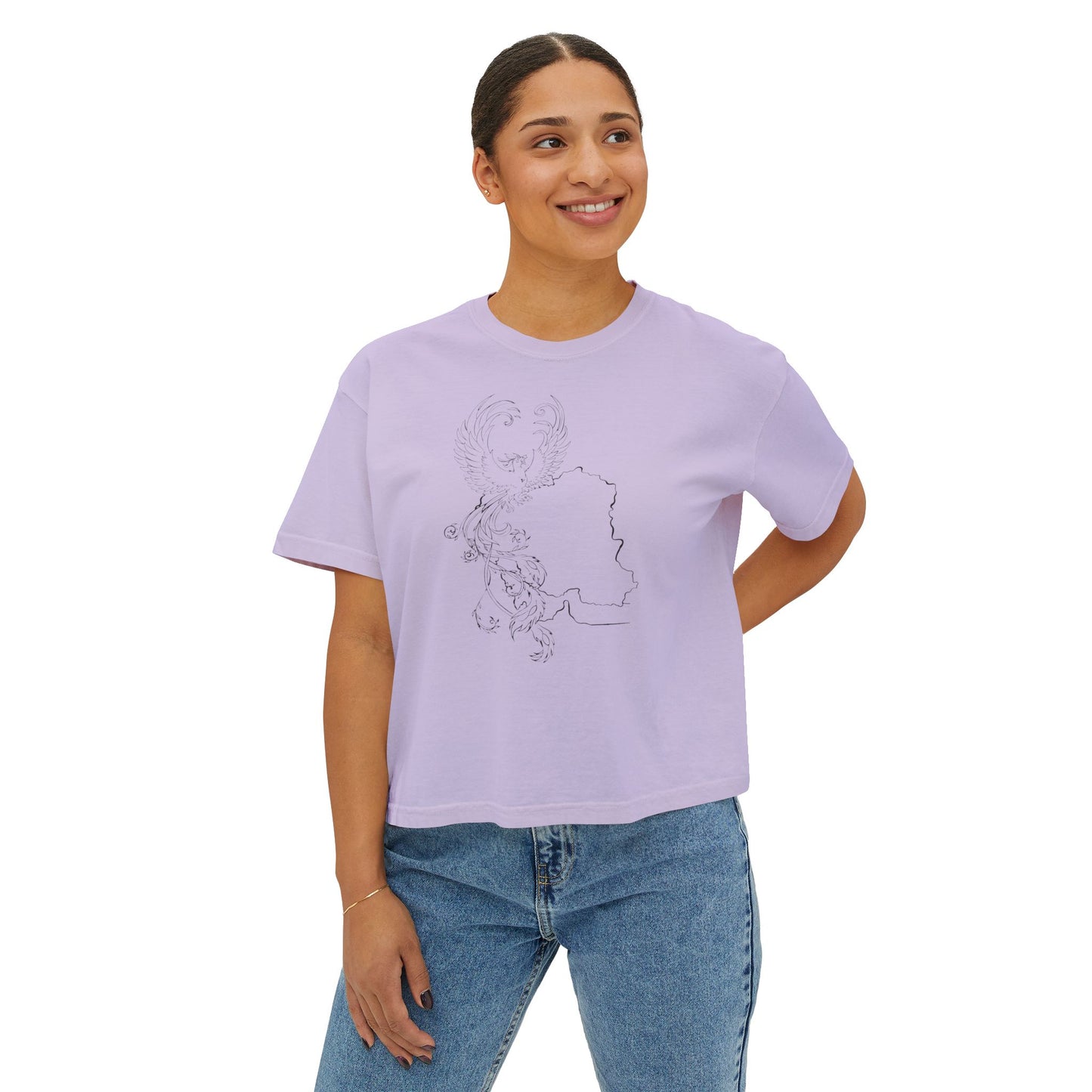 Simorgh and Iran Women's Boxy T-shirt
