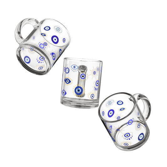 Evil Eye Glass Mug